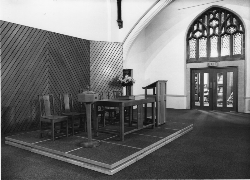 The new Cotteridge Church worship area - the Malvern Room February 1989